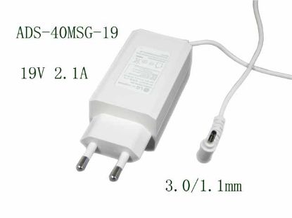 Picture of LG AC Adapter (LG) AC Adapter- Laptop ADS-40MSG-19, LCAP48-WK, 19V 2.1A, 3.0/1.1mm, EU 2P Plug, Whi