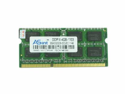 Picture of ASint SSA302G08-GDJEC Laptop DDR3-1333 4GB, DDR3-1333, PC3-10600S, SSA302G08-GDJEC, Lapto