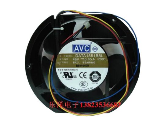 Picture of AVC DATA1551B8L Server-Round Fan DATA1551B8L, P001, Alloy Framed