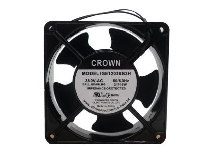 Picture of CROWN IGE12038B3H Server-Square Fan IGE12038B3H, Alloy Framed