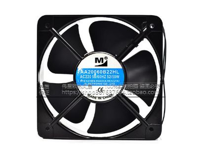 Picture of M / Huaxia Hengtai AA20060B22HL Server-Square Fan AA20060B22HL, Alloy Framed