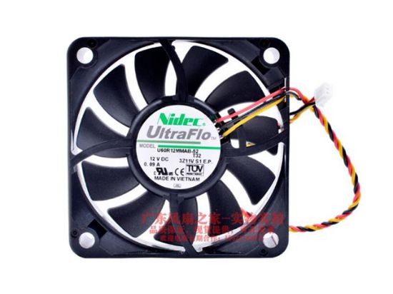 Picture of Nidec U60R12MMAB-52 Server-Square Fan U60R12MMAB-52, T32
