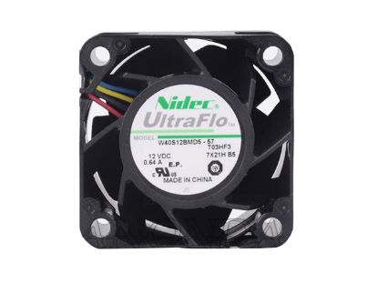 Picture of Nidec W40S12BMD5-57 Server-Square Fan W40S12BMD5-57, T03HF3