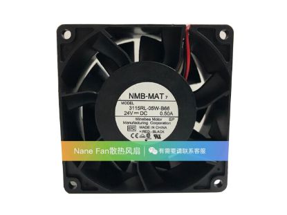 Picture of NMB-MAT / Minebea 3115RL-05W-B66 Server-Square Fan 3115RL-05W-B66, ER2