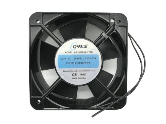 Picture of QVKS / Kanshuang KS15050HA2-T7B Server-Square Fan KS15050HA2-T7B, Alloy Framed