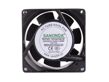 Picture of SANONDA KF08038LSL Server-Square Fan KF08038LSL, Alloy Framed