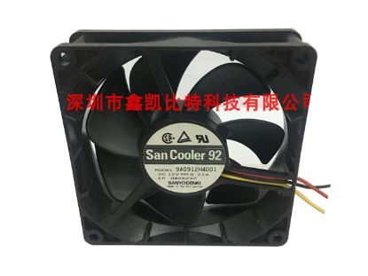 Picture of Sanyo Denki 9A0912H4D01 Server-Square Fan 9A0912H4D01