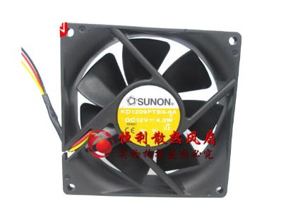 Picture of SUNON KD1209PTBX-6A Server-Square Fan KD1209PTBX-6A, F