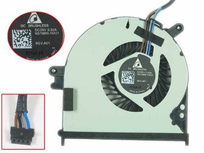 Picture of HP ProBook 645 G1 Series Cooling Fan  15A01, 5V 0.45A, 30x4Wx4P, Bare