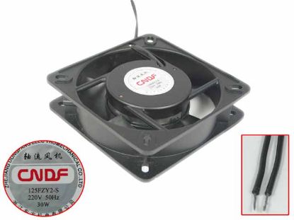 Picture of CNDF 125FZY2-S Server - Square Fan 220V30W, Alum, sq135x135x32mm, 2W, New