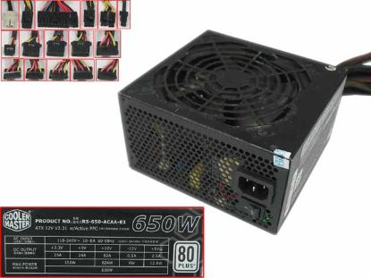 Picture of Cooler Master RS-650-ACAA-E3 Server - Power Supply 650W, RS-650-ACAA-E3, ATX