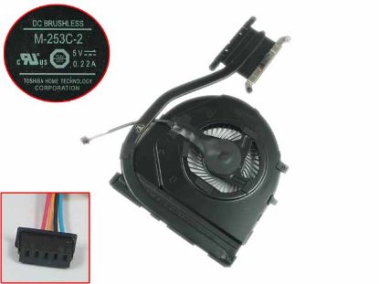 Picture of Lenovo Thinkpad T460P Cooling Heatsink  Fan DC 5V, 0.22A 4-wire 5-pin Bare fan， New