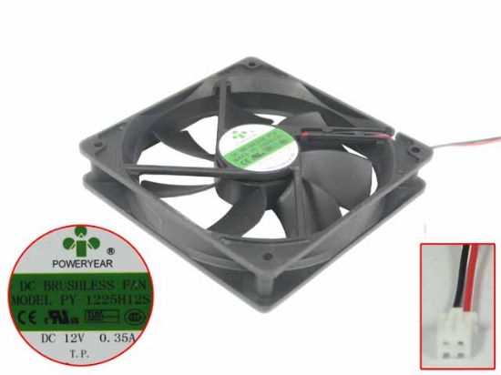 Picture of POWER YEAR PY-1225H12S Server-Square Fan PY-1225H12S