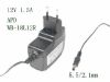 Picture of APD / Asian Power Devices WB-18L12R AC Adapter 5V-12V 12V 1.5A, Barrel 5.5/2.1mm, EU 2-Pin Plug