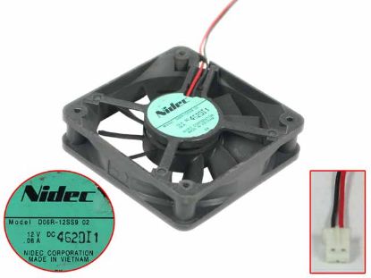 Picture of Nidec D06R-12SS9 Server - Square Fan 02, sq60x60x15mm, 2-wire, 12V 0.08A