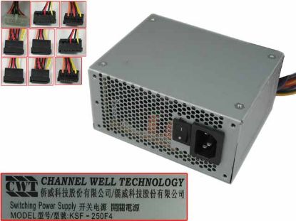 Picture of CWT / Channel Well Technology KSF-250F4 Server - Power Supply 250W, KSF-250F4