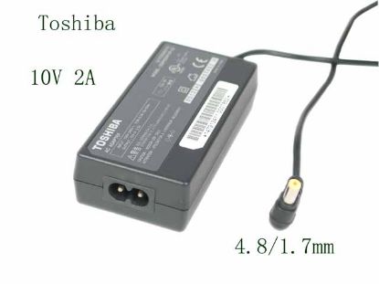 Picture of Toshiba Common Item (Toshiba) AC Adapter 5V-12V 10V 2.0A, 4.8/1.7mm, 2-Prong