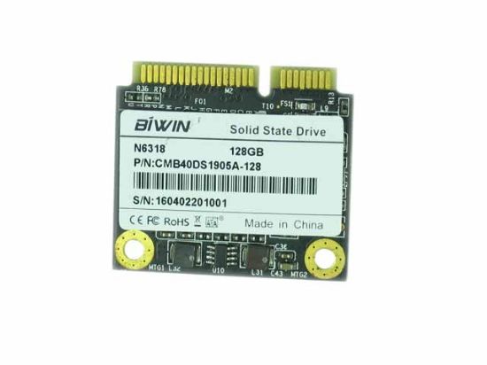 Picture of BIWIN N6318 SSD mSATA 128GB & Below 128GB, N6318, CMB40DS1905A-128, 29.85x26.8x3.85mm