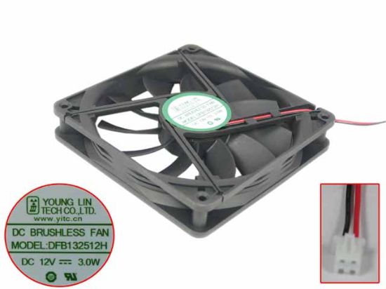 Picture of Young Lin Tech DFB132512H Server-Square Fan DFB132512H