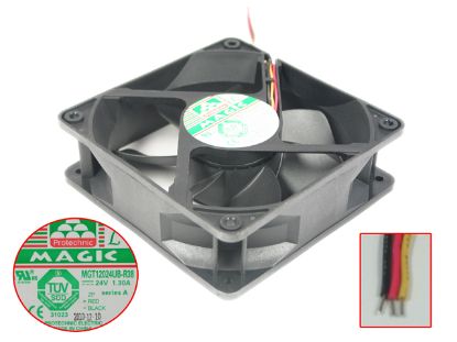 Picture of Protechnic Magic MGT12024UB-R38 Server - Square Fan SF120x120x38, w3, 24V 1.30A