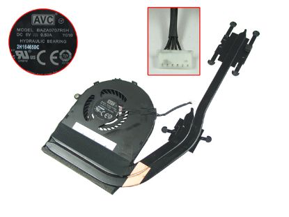 Picture of Lenovo ThinkPad W550S Cooling Fan   P/N:00UR843, 5V 0.50A,  Y010, 25x6Wx5P, Heatsink Fan