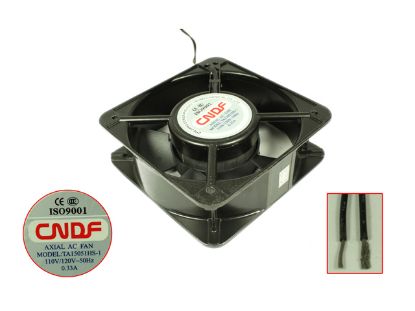 Picture of CNDF TA15051HS-1 Server - Square Fan sq150x150x51mm, 2-wire, 110V 0.33A