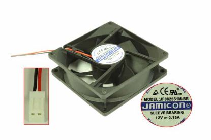 Picture of Jamicon JF0825S1M-BR Server - Square Fan 12V0.15A, sq80x80x25mm, 2W