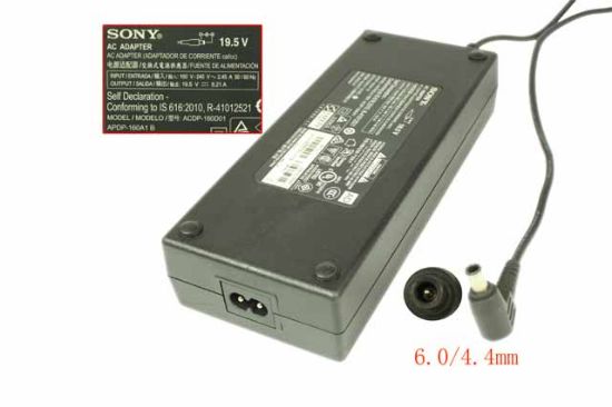 Picture of Sony AC Adapter (Sony) AC Adapter- Laptop 19.5V 8.21A, 6.0/4.4mm WP, 2P
