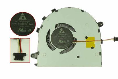 Picture of Delta Electronics NS85C05 Cooling Fan  -16L02, 5V 0.5A Bare, W25x4x4xP