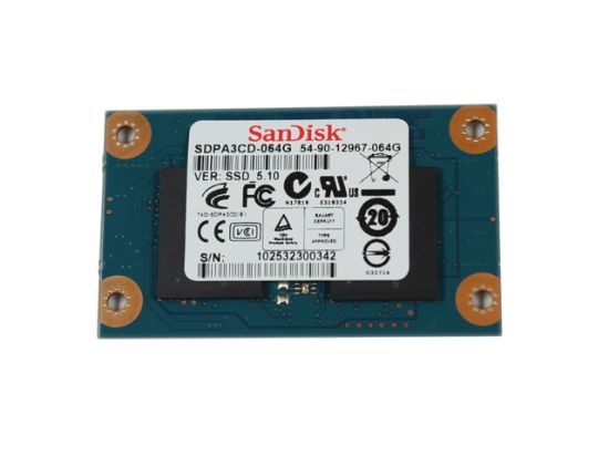 Picture of SanDisk SDPA3CD-064G SSD CE/ZIF 64GB, 1.8" CE/ZIF