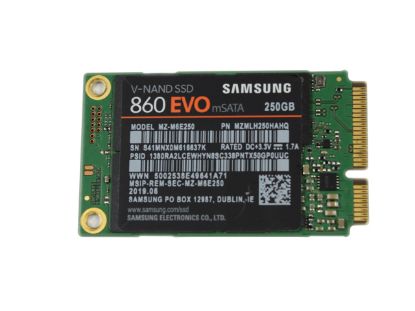 Picture of Samsung 860EVO SSD mSATA 140GB - 512GB 860EVO, MZ-M6E250