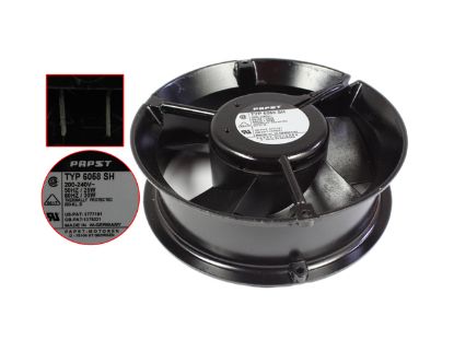 Picture of ebm-papst TYP 6058 SH Server - Round Fan dia170x170x55mm, 2-wire, 200V 25W