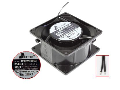 Picture of FULLTECH UF-80A23 Server - Square Fan BWH, 230V14W, Alum, sq80x80x38mm, 2W, New