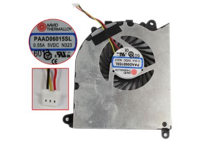 Picture of MSI GS40 Cooling Fan  N323, DC 5V 0.55A Bare Fan, 3-wire, New