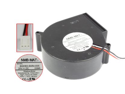 Picture of NMB-MAT / Minebea BG0903-B054-00S Server - Blower Fan 00, bw97x97x33, 3-wire, 24V 0.64A