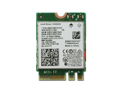 Picture of Lenovo Wifi Card Laptop Board & Speaker 01AX706, 852511-001, G86C0007K310