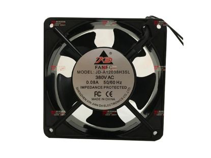 Picture of JD-FANEC / XIN JIAN DA JD-A12038H3SL Server-Square Fan JD-A12038H3SL