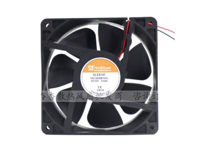 Picture of HONGUAN HD12038B12HL Server-Square Fan HD12038B12HL