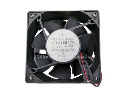 Picture of PEERLESS Motors DF1238B12M Server-Square Fan DF1238B12M, AF34S