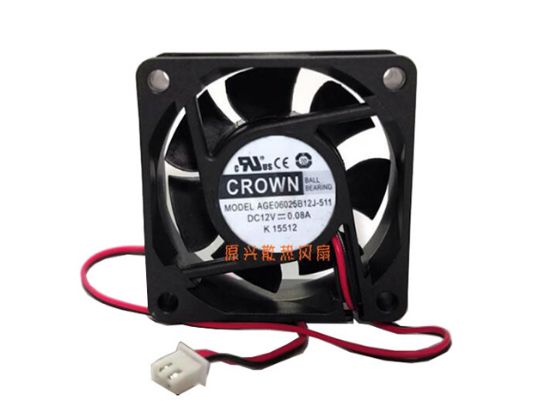Picture of CROWN AGE06025B12J-511 Server-Square Fan AGE06025B12J-511