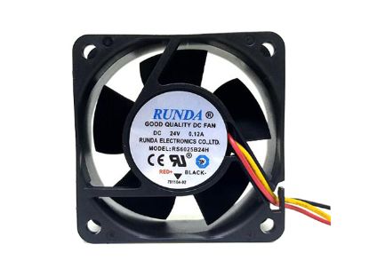 Picture of RUNDA RS6025B24H Server-Square Fan RS6025B24H