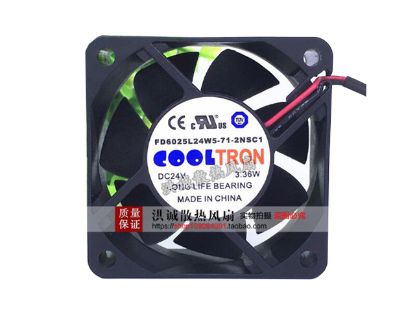 Picture of COOLINGFAN FD6025L24W5-71-2NSC1 Server-Square Fan FD6025L24W5-71-2NSC1