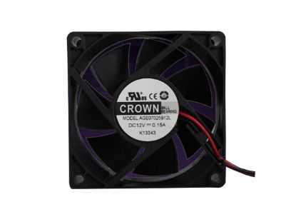 Picture of CROWN AGE07025B12L Server-Square Fan AGE07025B12L