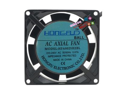 Picture of HONGFLD HFA8025H2BL Server-Square Fan HFA8025H2BL