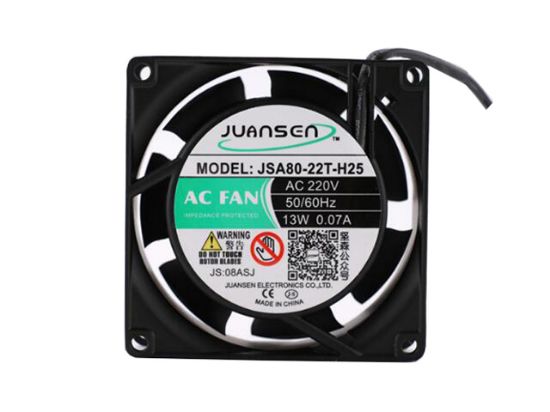 Picture of JUANSEN JSA80-22T-H25 Server-Square Fan JSA80-22T-H25