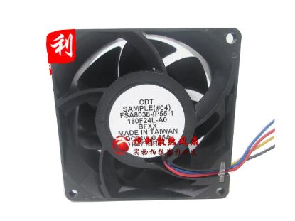 Picture of CDT FSA8038-IP55-1 Server-Square Fan FSA8038-IP55-1, 180F24L-A0 BFXX