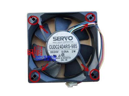 Picture of Japan Servo CUDC24D4RS-985 Server-Square Fan CUDC24D4RS-985