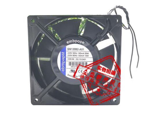 Picture of ebm-papst GN120B2-A01 Server-Square Fan GN120B2-A01