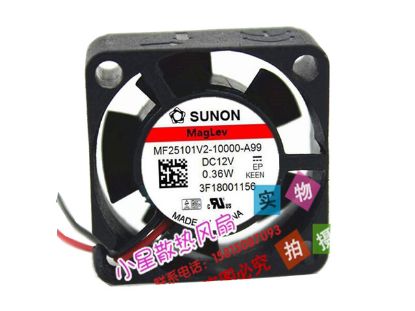 Picture of SUNON MF25101V2-10000-A99 Server-Square Fan MF25101V2-10000-A99