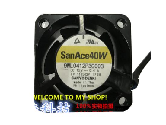 Picture of Sanyo Denki 9WL0412P3G003 Server-Square Fan 9WL0412P3G003
